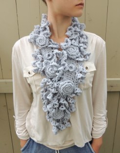 Rose Onie Scarf in Silver Grey