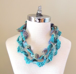 Abstract Vines Scarf Turquoise