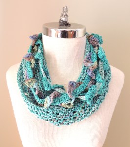 Turquoise Cotton Infinity scarf