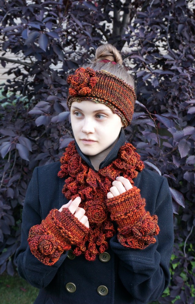 rose onie bulky orange combo set5