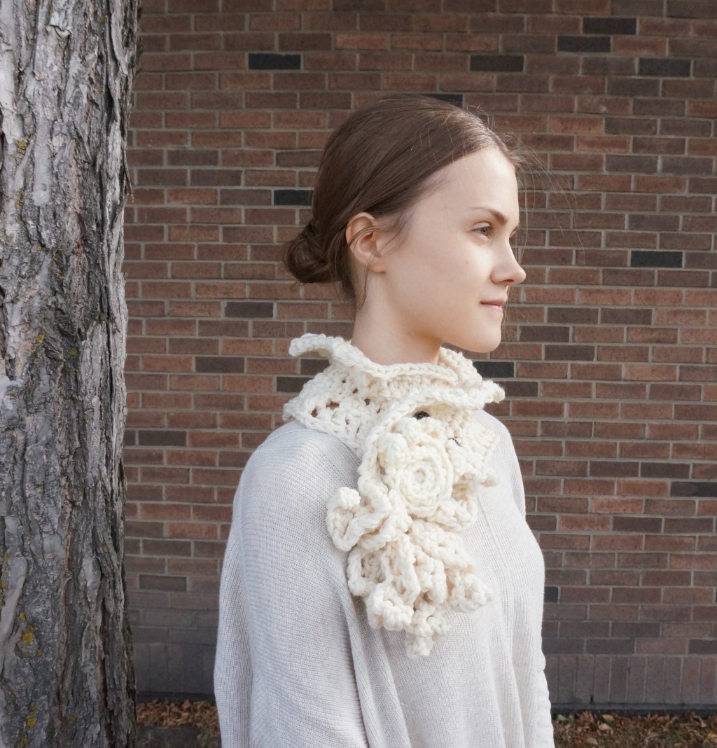 A rose of a day…Sculptured Elegance Rose&nbsp;Scarf