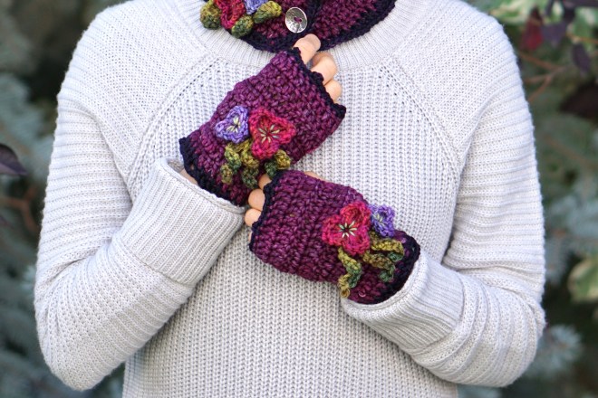 pansy hand warmers mulberry