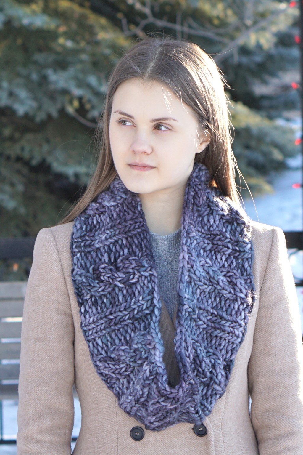 Chunky Cable scarves