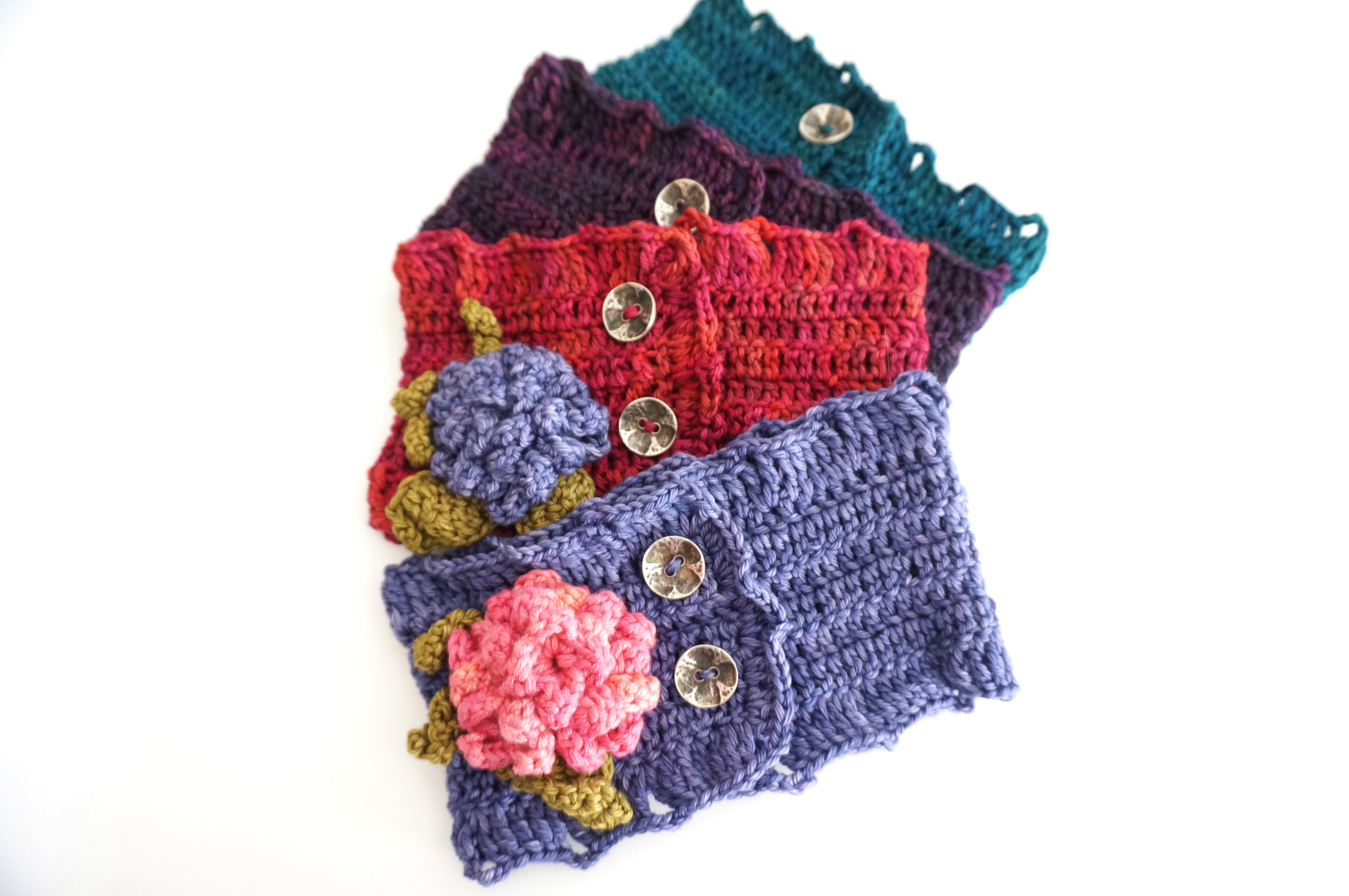 hydrangea scarf pink purple teal combos