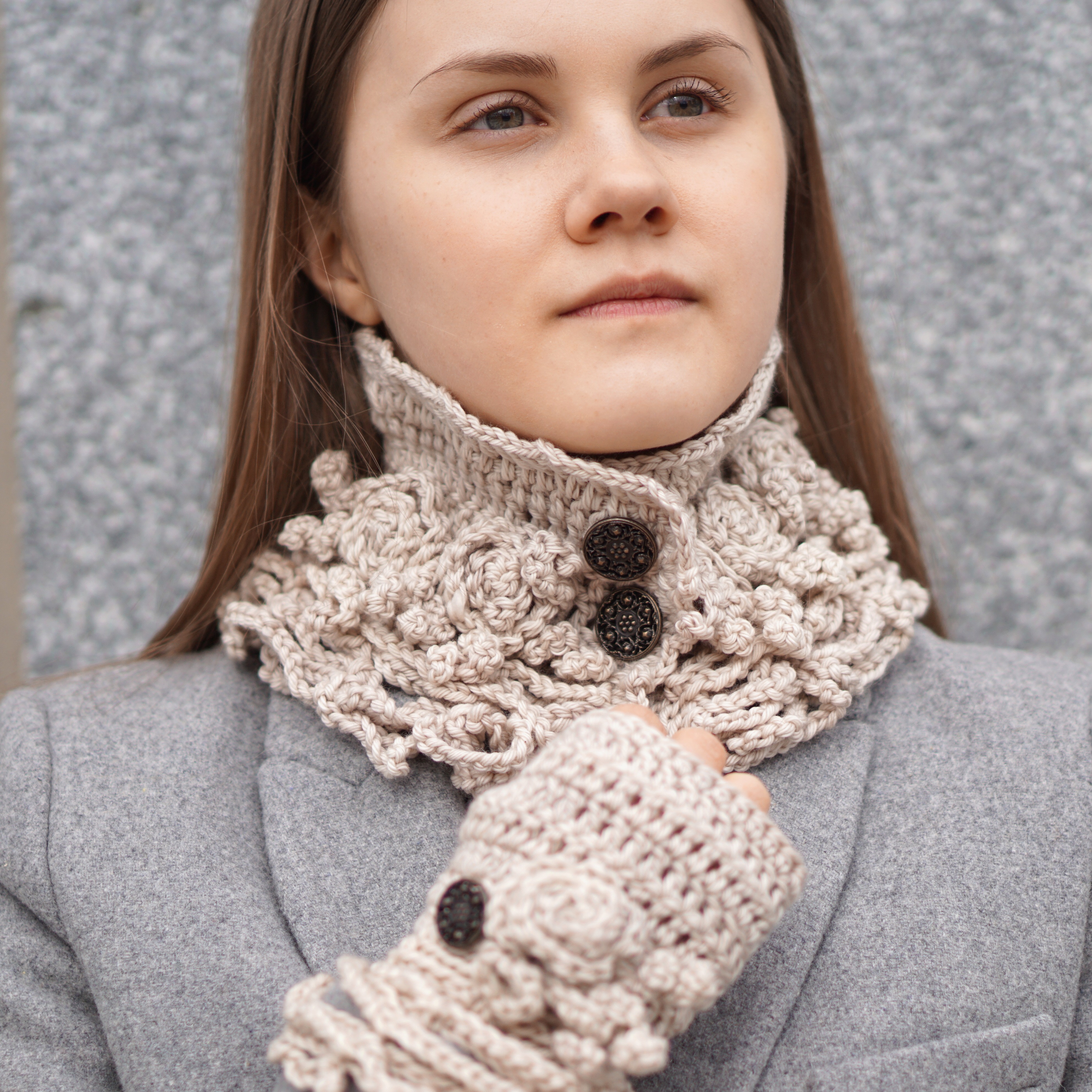 sophia rose eclectic collar scarf ivory3