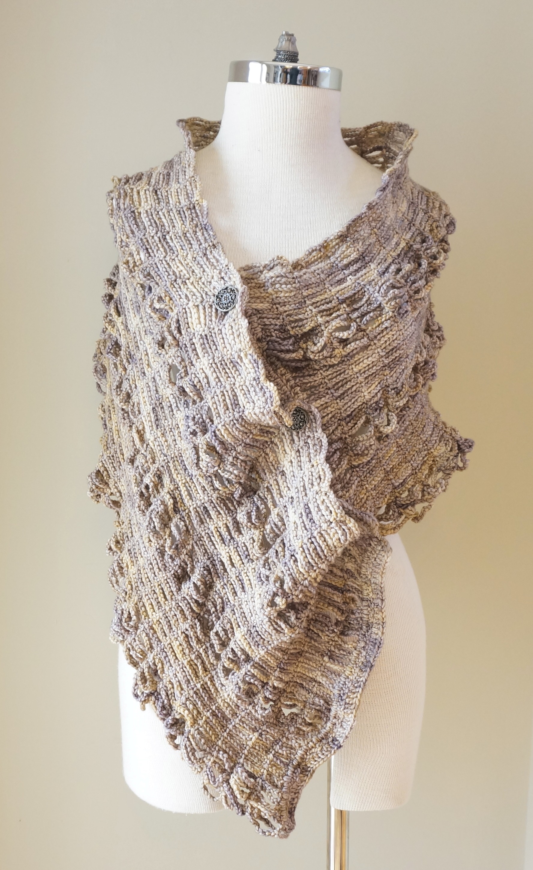 sophia poncho shawl beige stone4