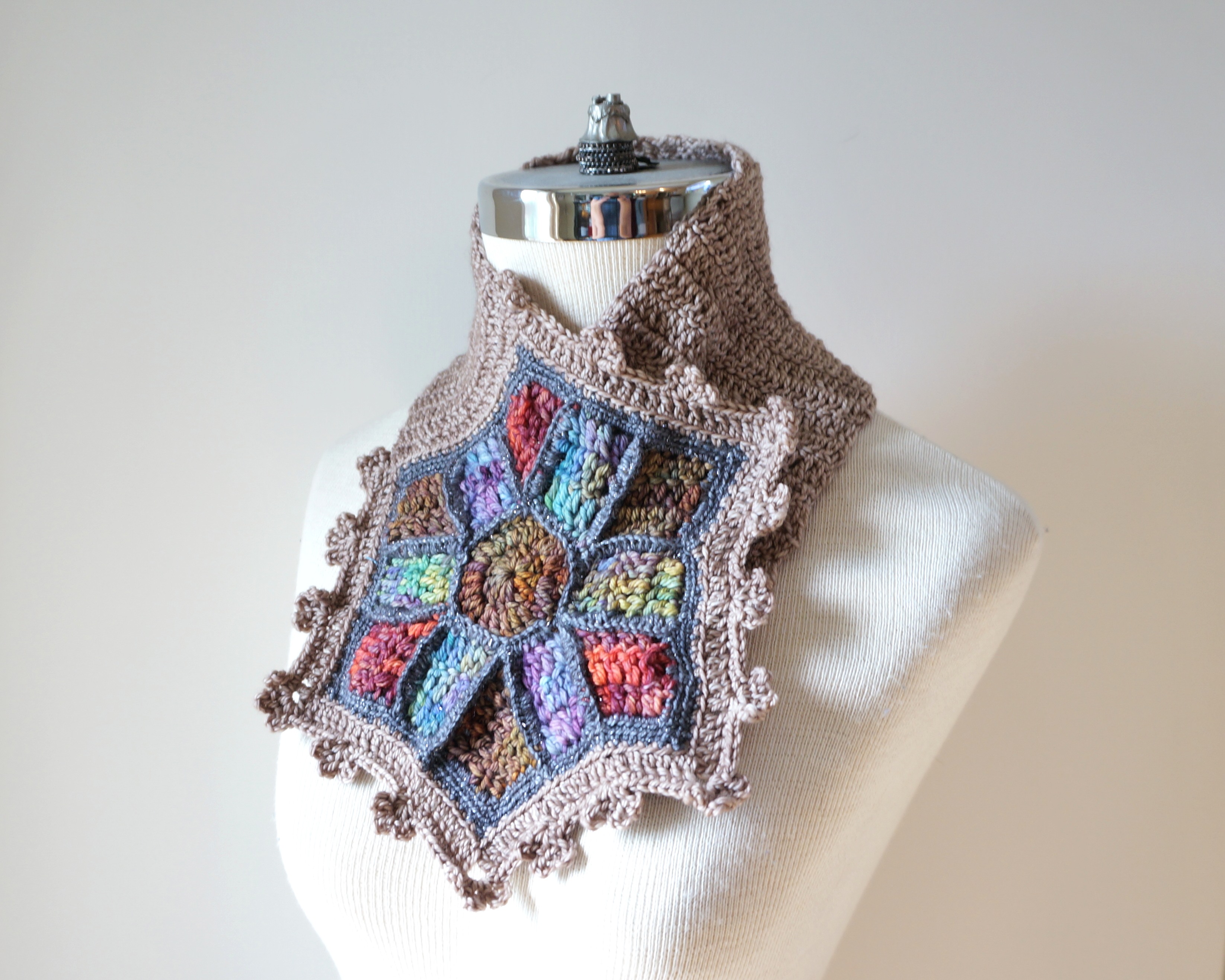 stained glass scarf large window scarf9