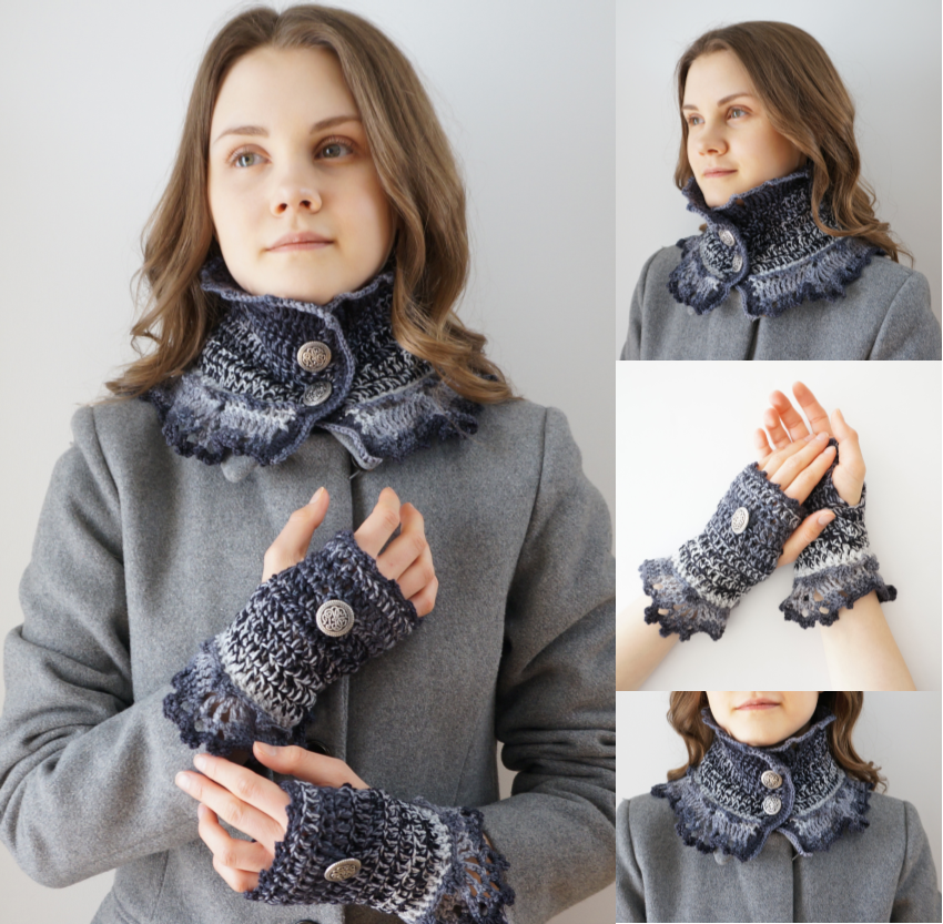NEW CROCHET PATTERN: The Gradient scarf and hand warmer pattern