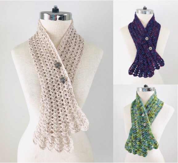 NEW CROCHET PATTERN: Elegant Lace Accent&nbsp;scarf