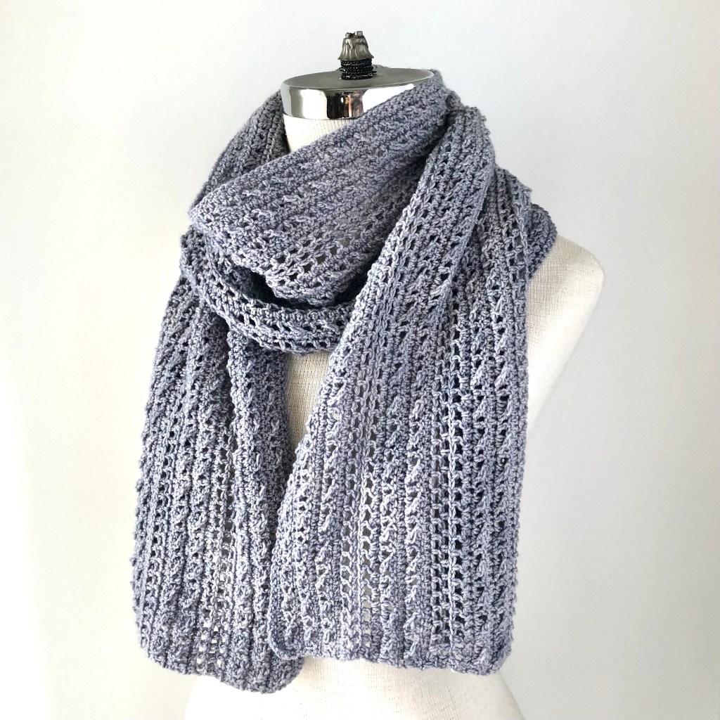 NEW Cozy Cable and Lace scarf crochet&nbsp;pattern