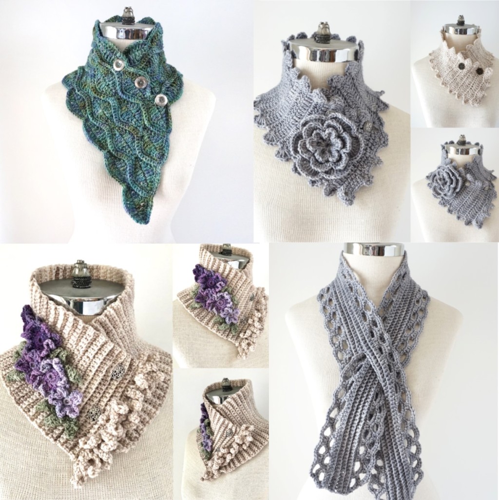 New Crochet Pattern Collection #9 – Signature Collection includes 4 patterns using DK weight yarn
