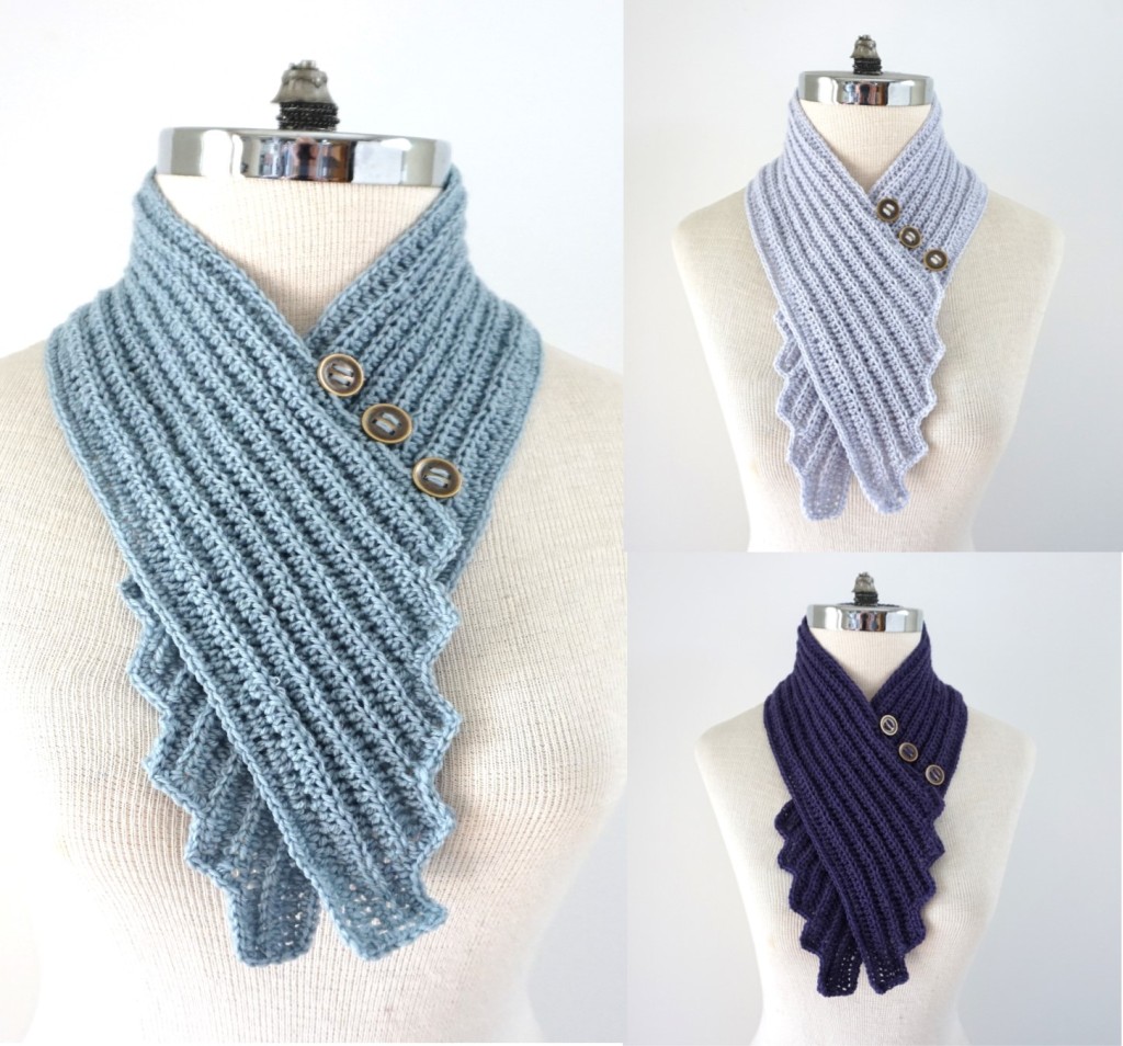 New Crochet pattern:  Modern Edge Scarf perfect for any style and great for men and women.
