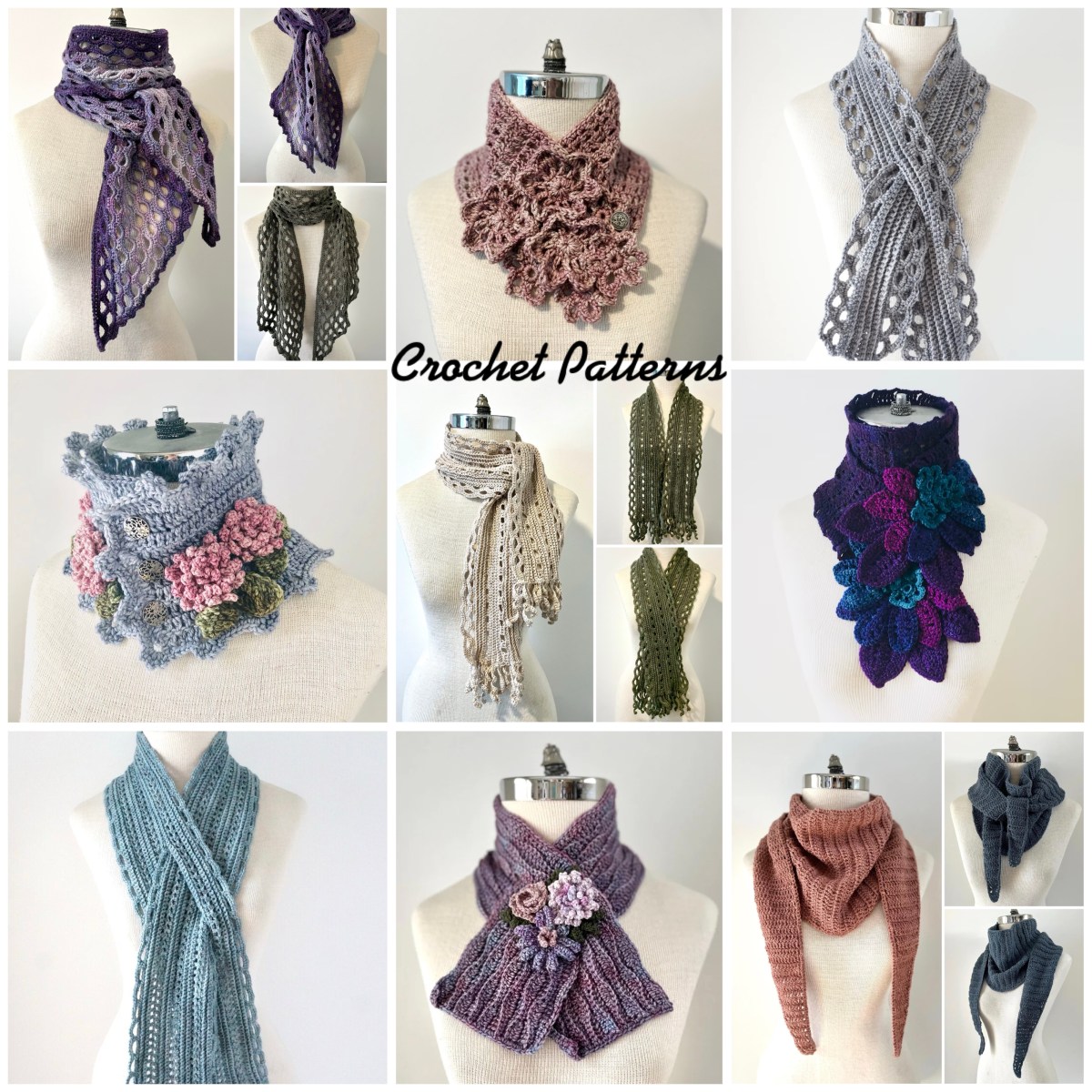 Fall crochet scarves perfect for your next&nbsp;project.